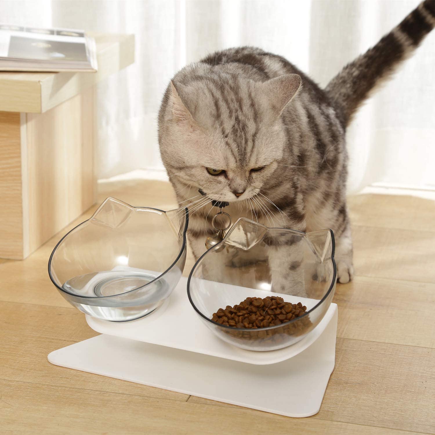 Revolutionize Your Cat's Mealtime with the NexoPaw® Tilted Pet Bowl